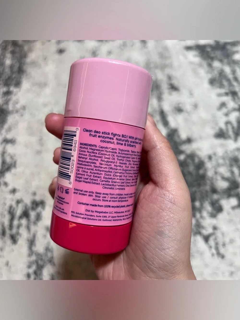Megababe The Smoothie Deo Fruit Enzyme Daily Deodorant 2.6 oz NEW